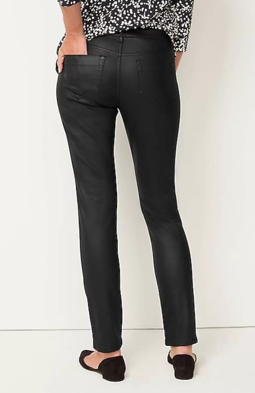 Authentic Fit Coated Slim-Leg Jeans | Jjill | J.Jill Discount