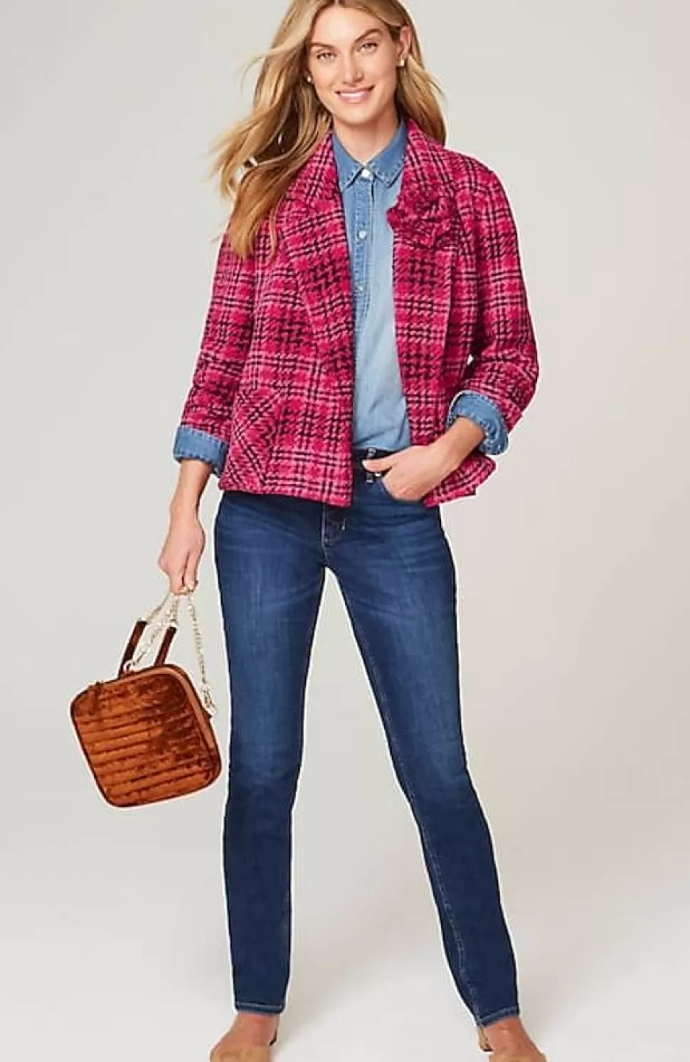 Chenille Plaid Swing Jacket | Jjill | J.Jill New