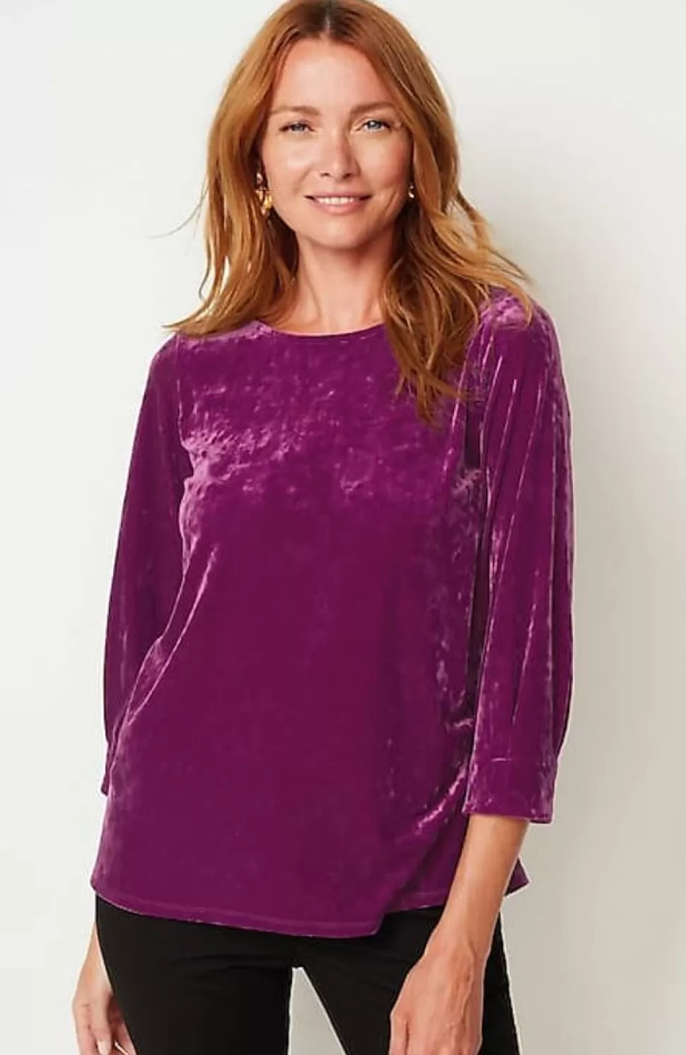 Crushed-Velvet A-Line Top | Jjill | J.Jill Flash Sale