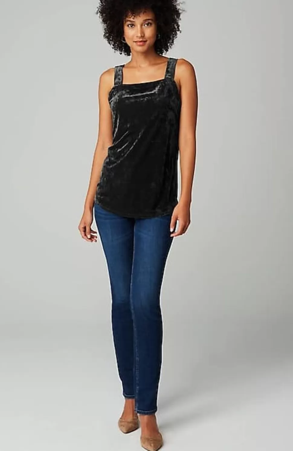 Crushed-Velvet Tank | Jjill | J.Jill Online