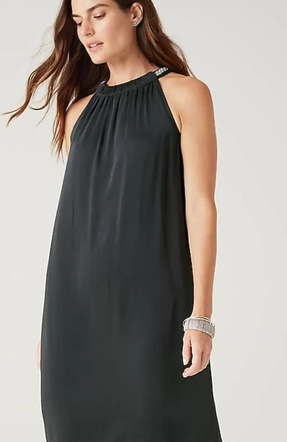 Embellished Halter-Neck Dress | Jjill | J.Jill Fashion