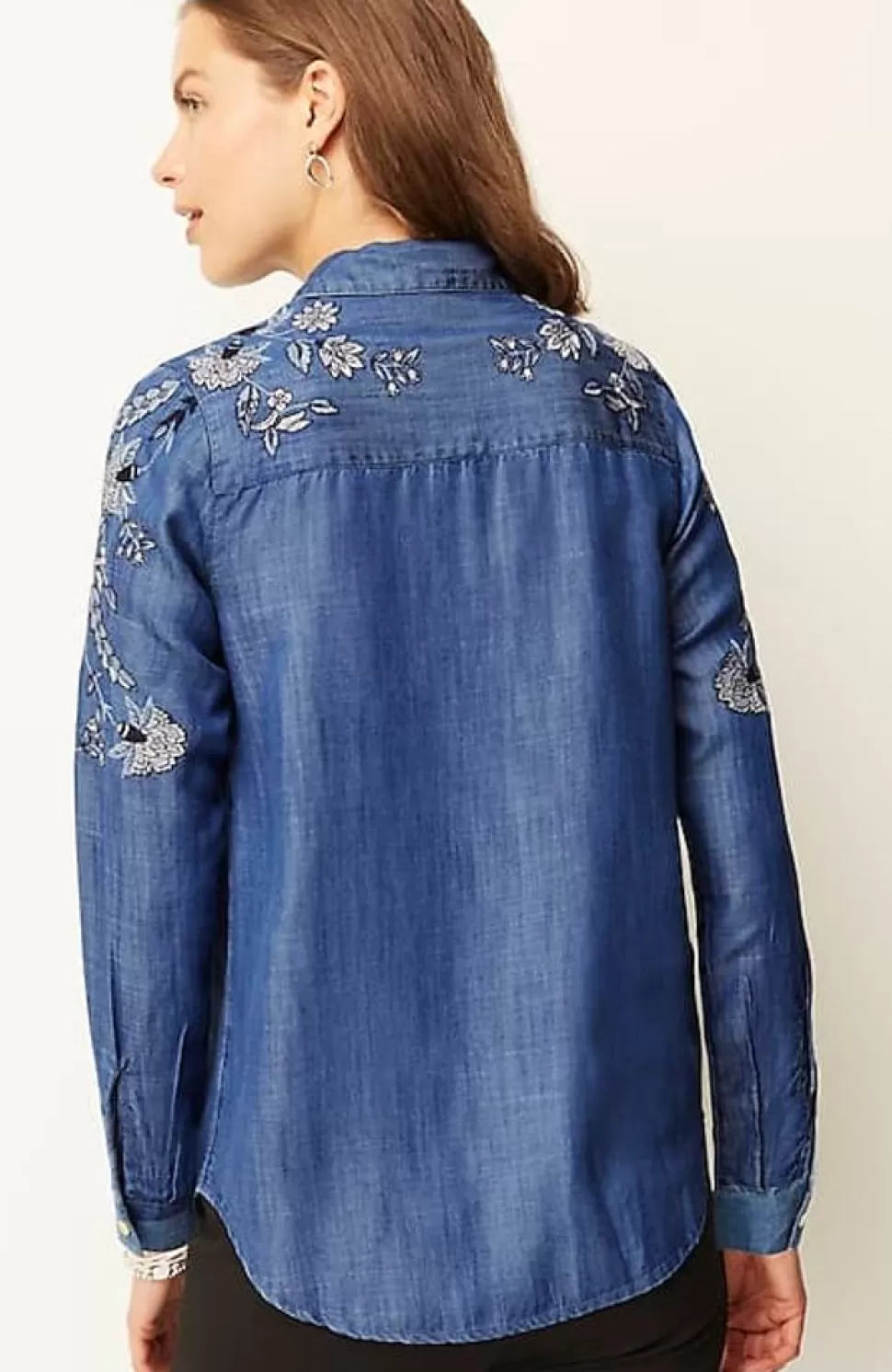 Embroidered Indigo Tunic | Jjill | J.Jill Best