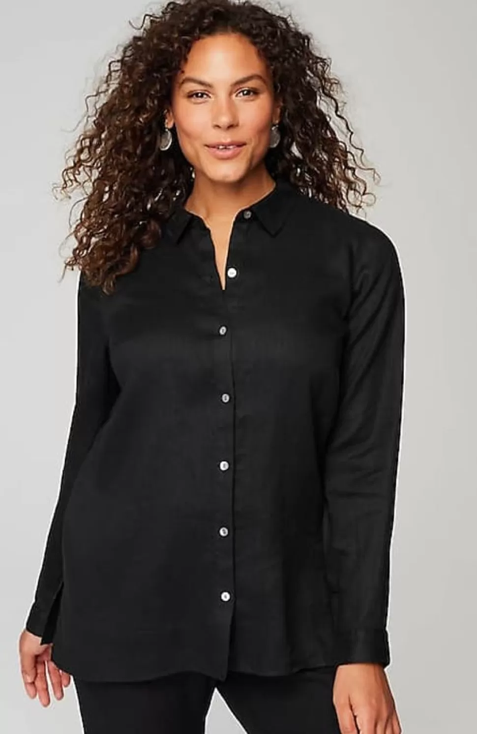 Everyday Linen Button-Front Shirt | Jjill | J.Jill Best Sale