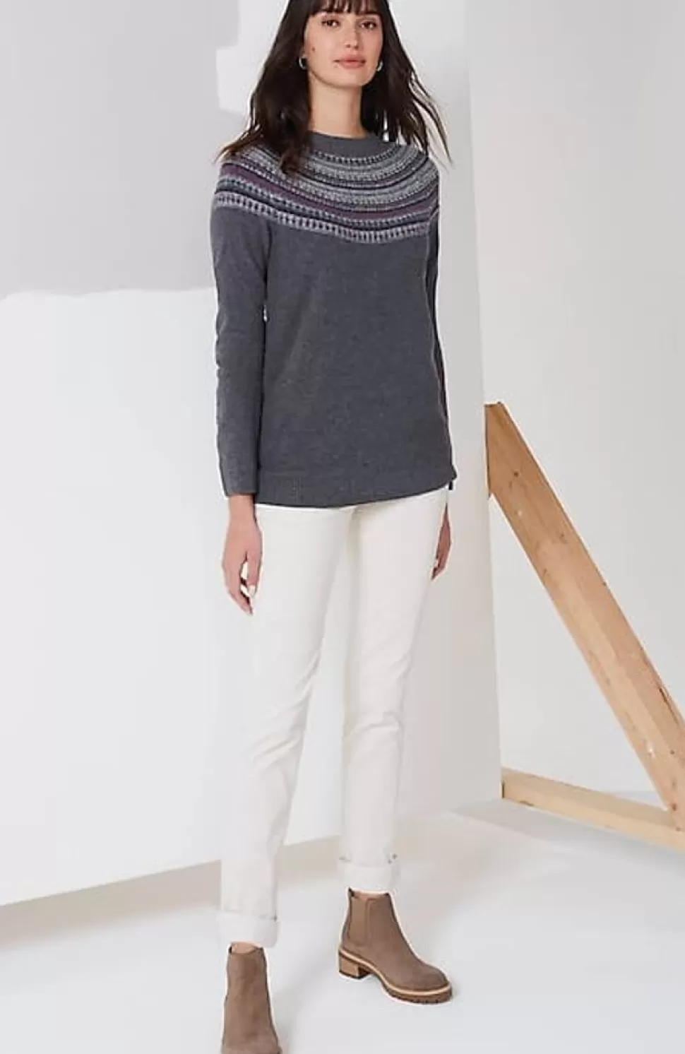 Fair Isle Stripes Raglan Sweater | Jjill | J.Jill New