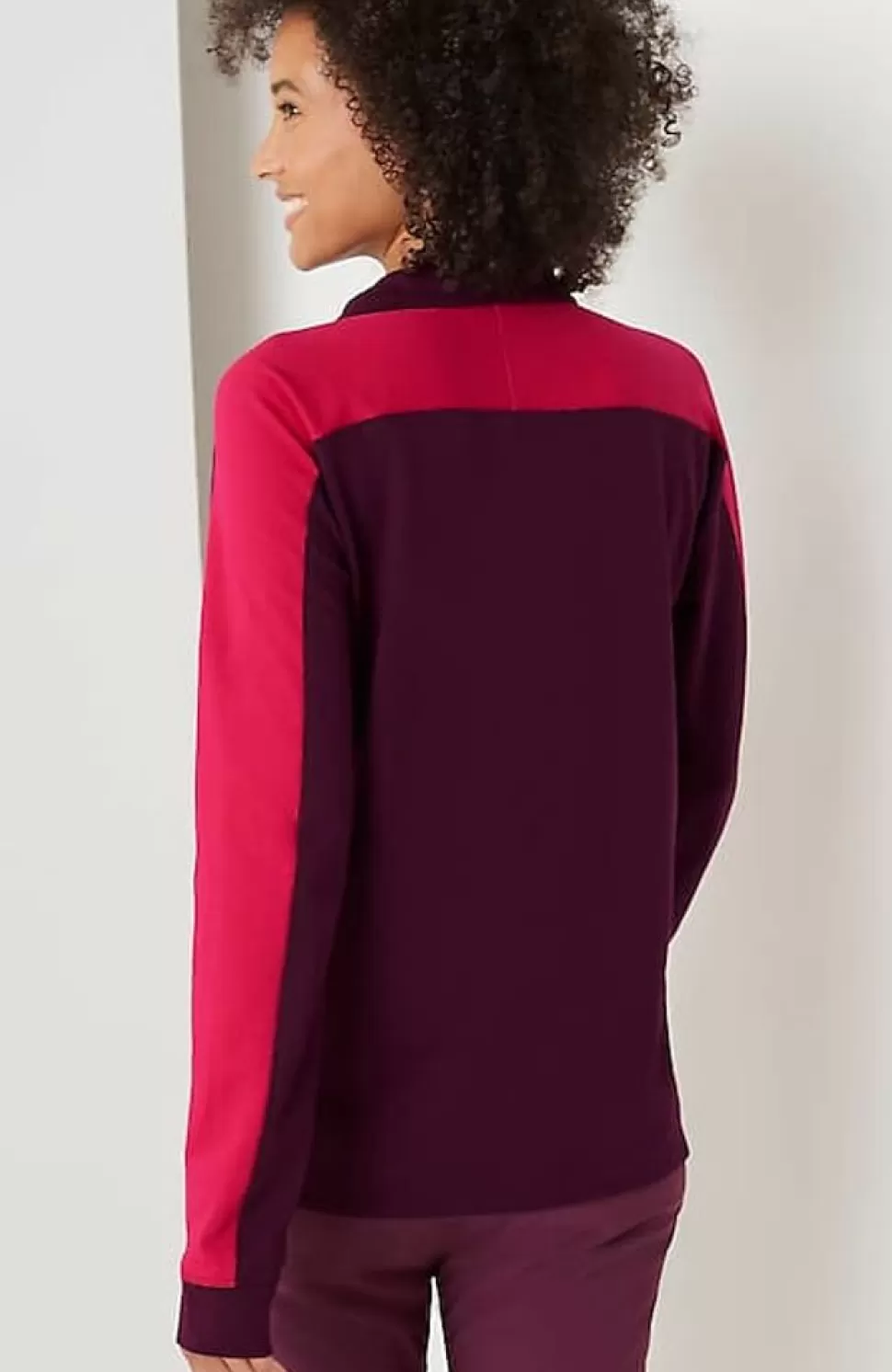 Fit Half-Zip Color-Block Sweatshirt | Jjill | J.Jill New