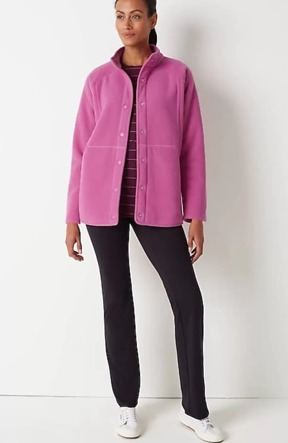 Fit Sherpa Fleece Snap-Front Jacket | Jjill | J.Jill Fashion