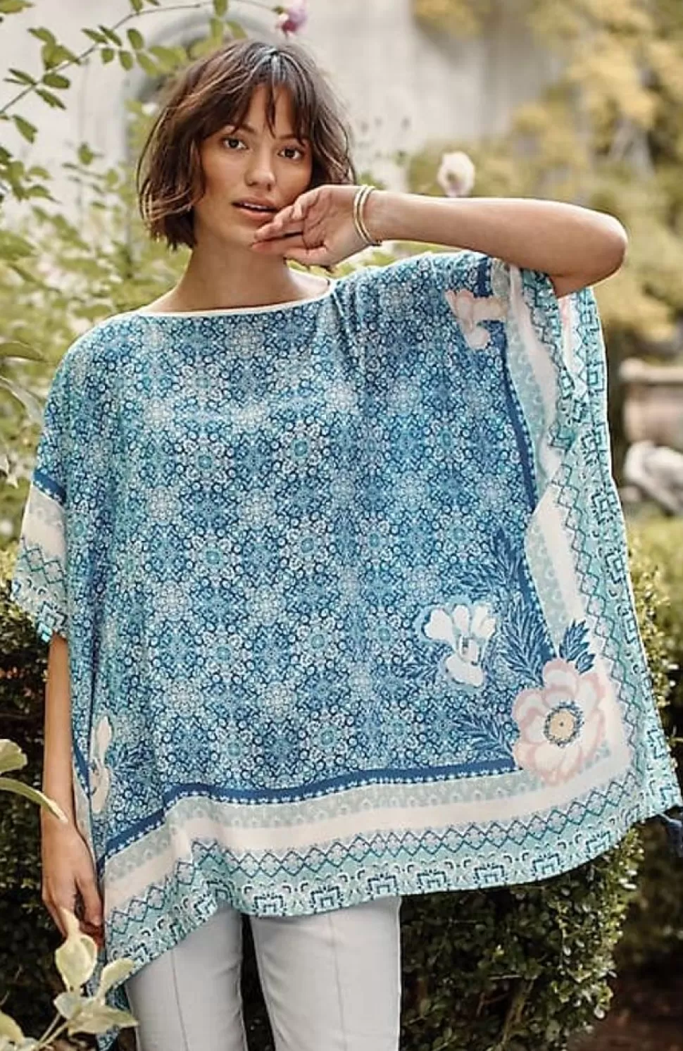 Floral Medallion Poncho | Jjill | J.Jill Store