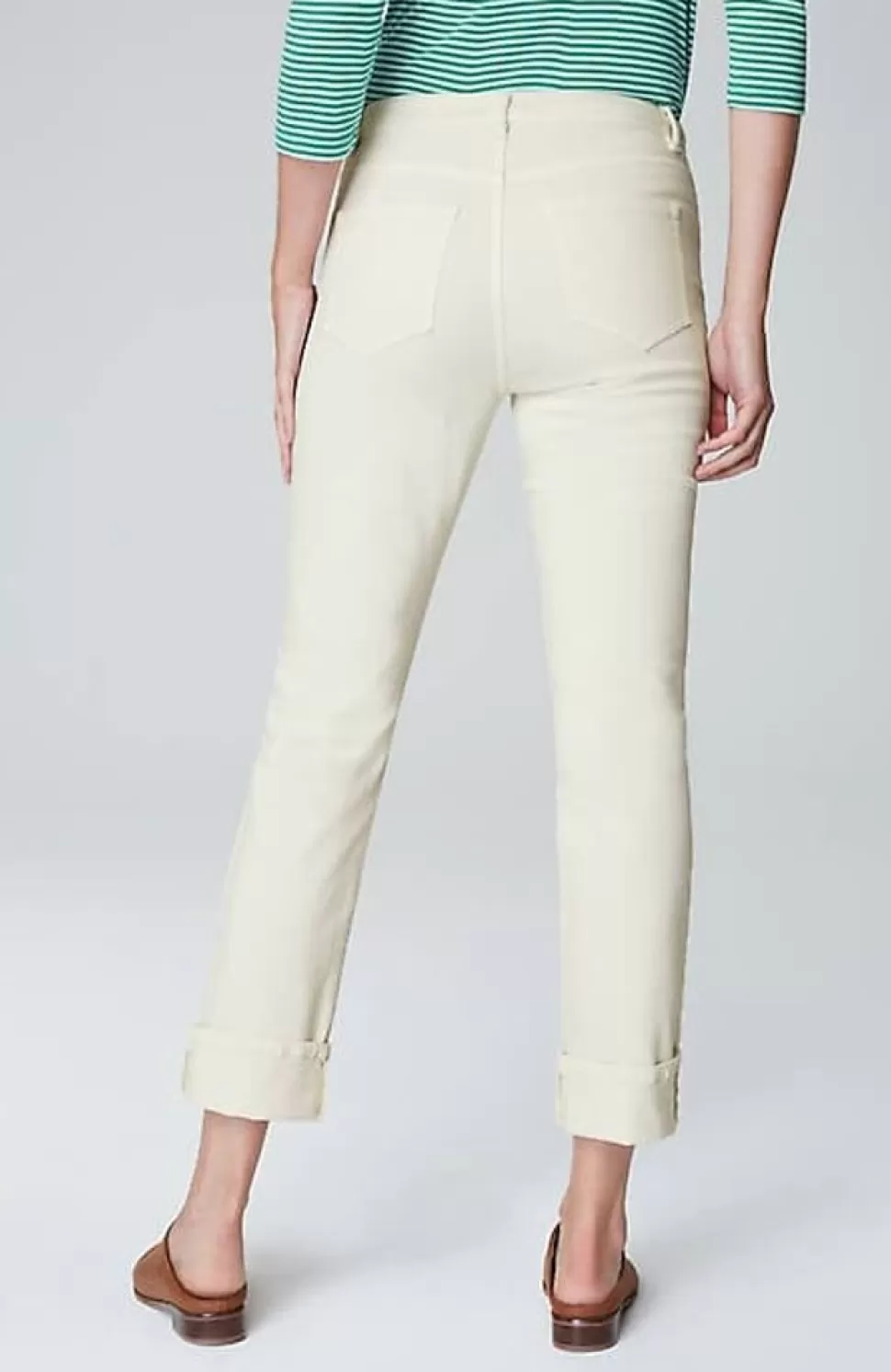 High-Rise Straight-Leg Cuffed Jeans | Jjill | J.Jill Hot