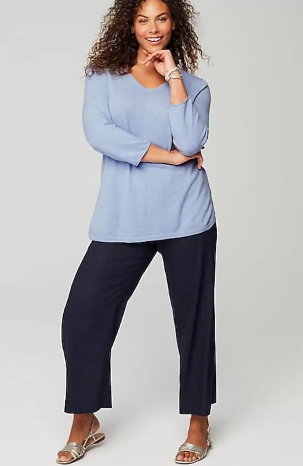 Lightweight Tweed V-Neck Sweater | Jjill | J.Jill Sale