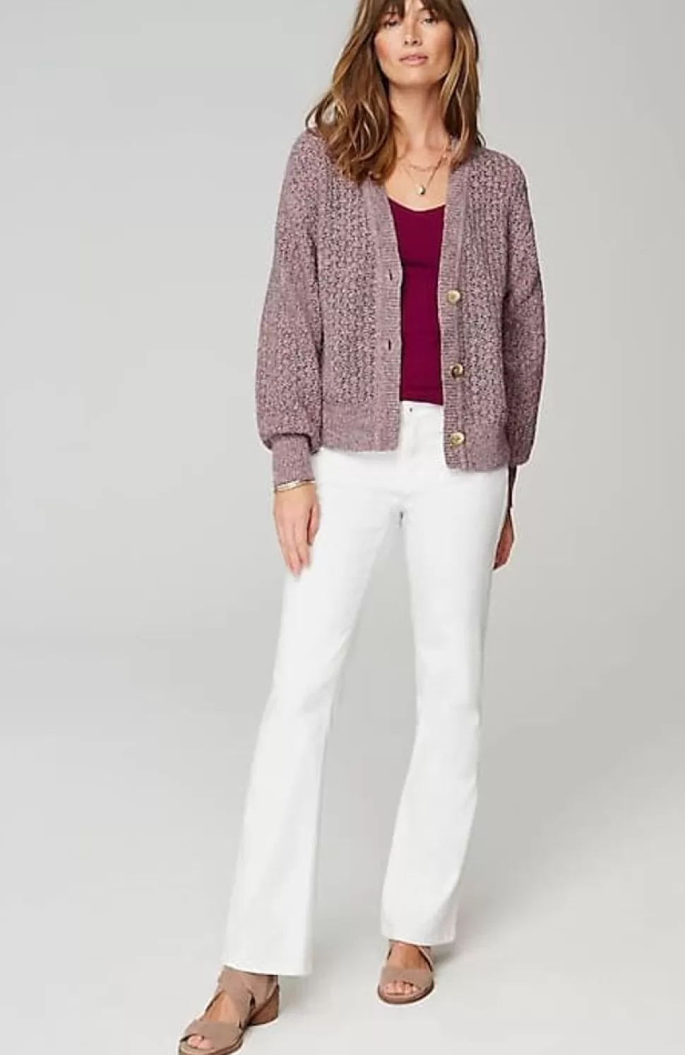 Mixed-Colors Textured Cardi | Jjill | J.Jill Hot