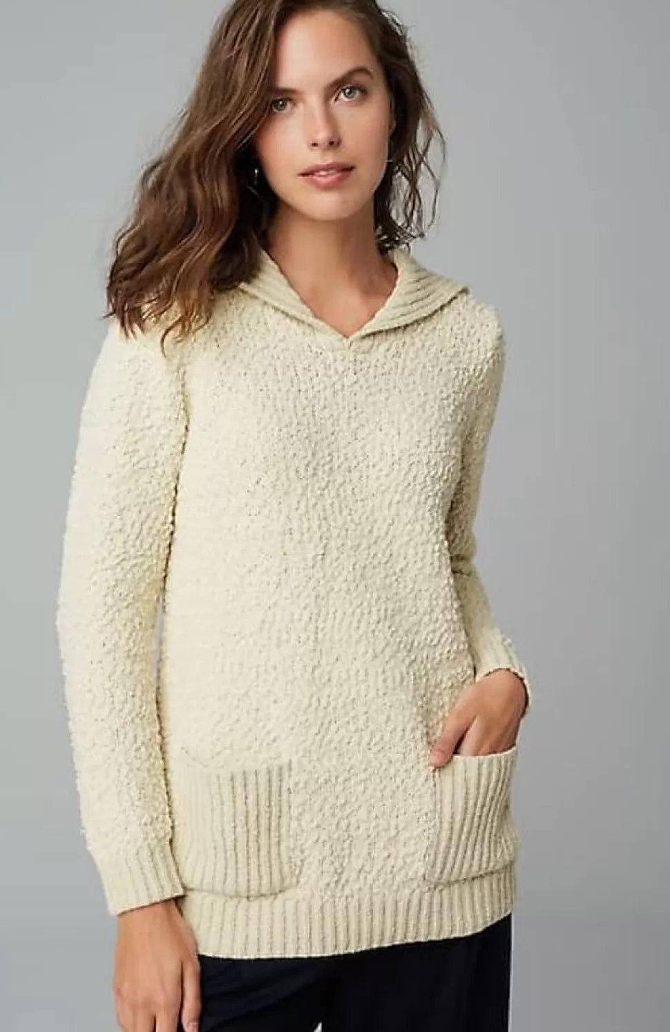 Mixed-Textures Collared Sweater | Jjill | J.Jill Outlet