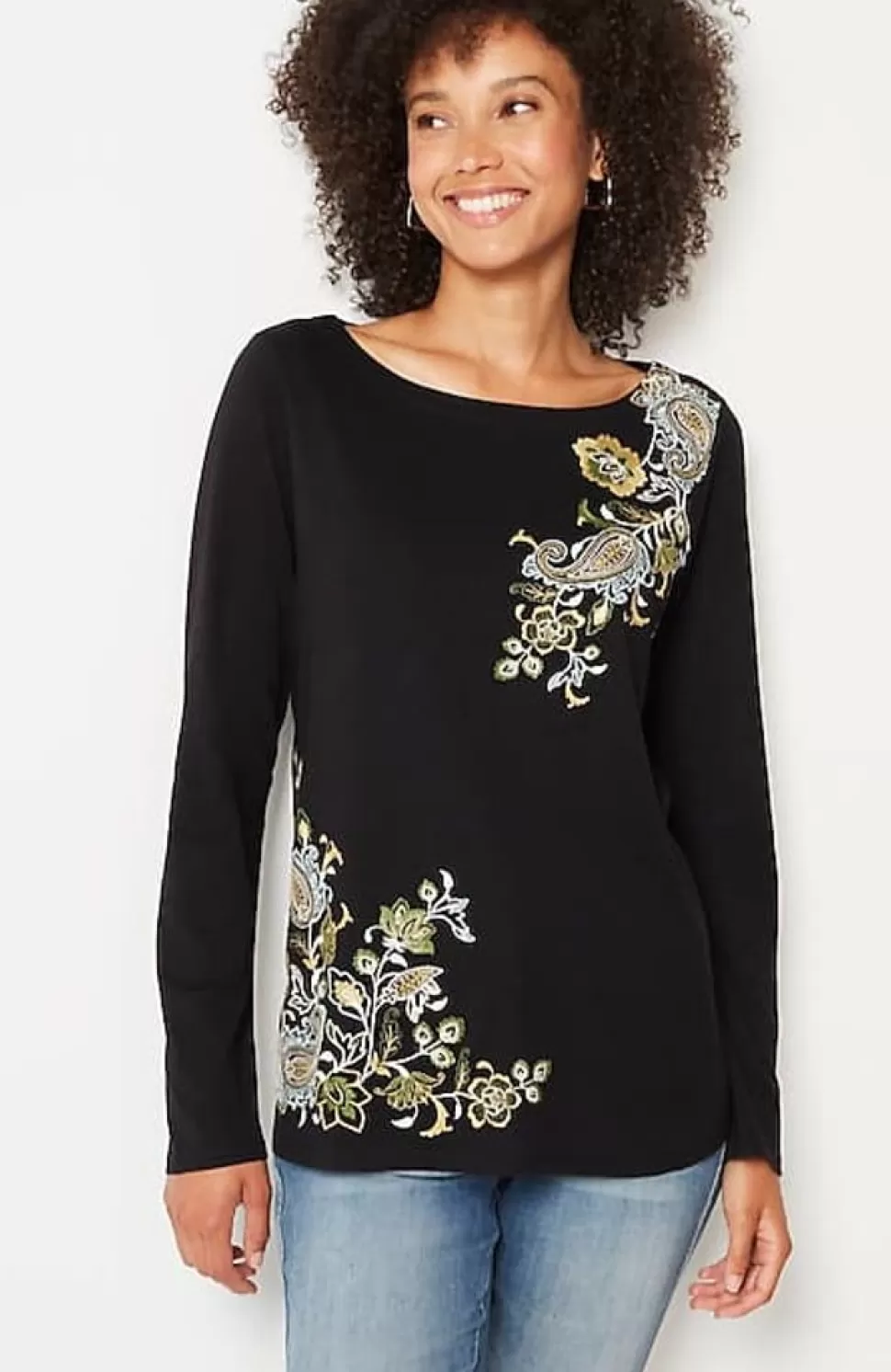 Multicolor-Embroidered Top | Jjill | J.Jill Cheap