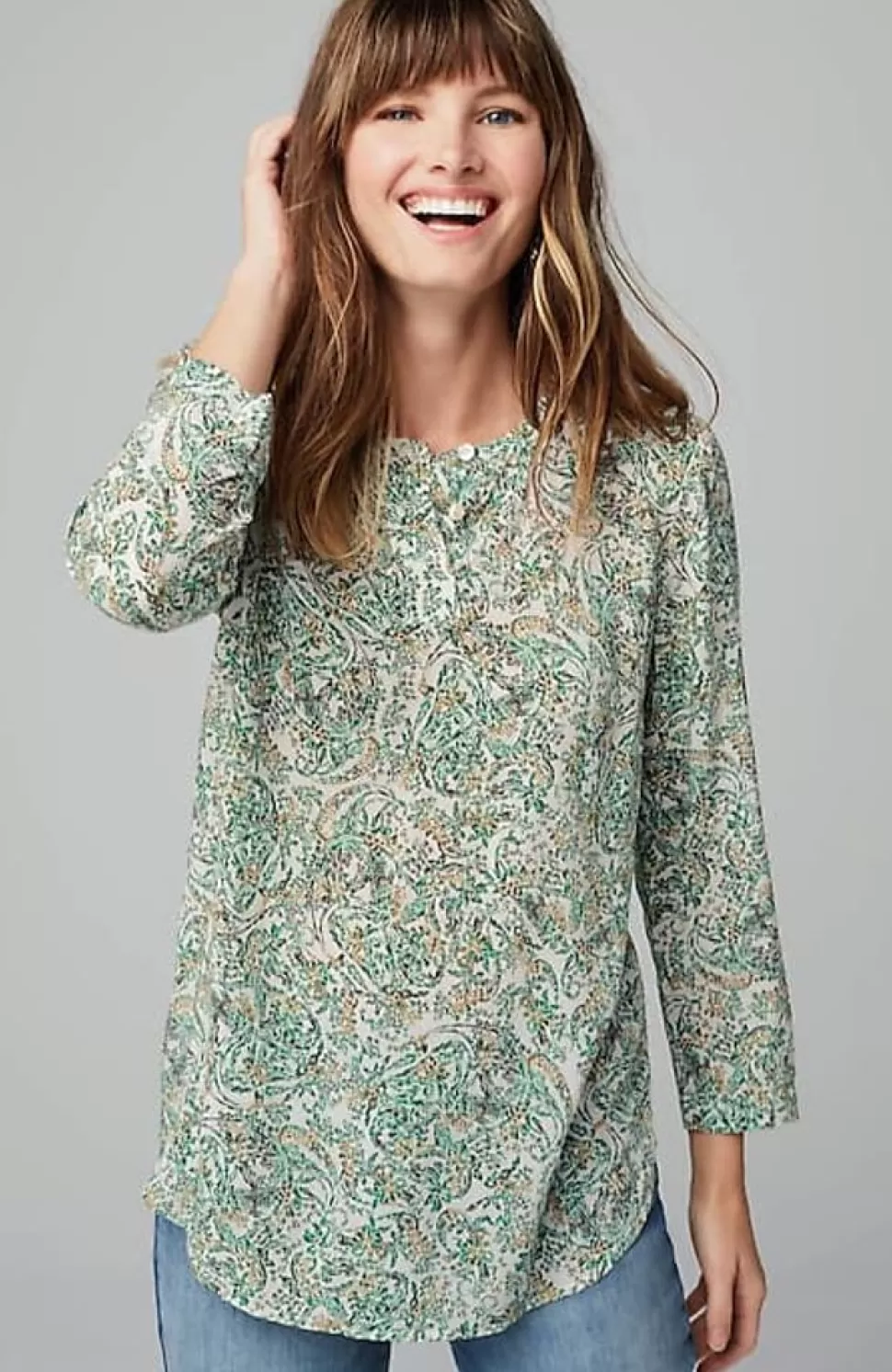 Paisley Henley Top | Jjill | J.Jill Online