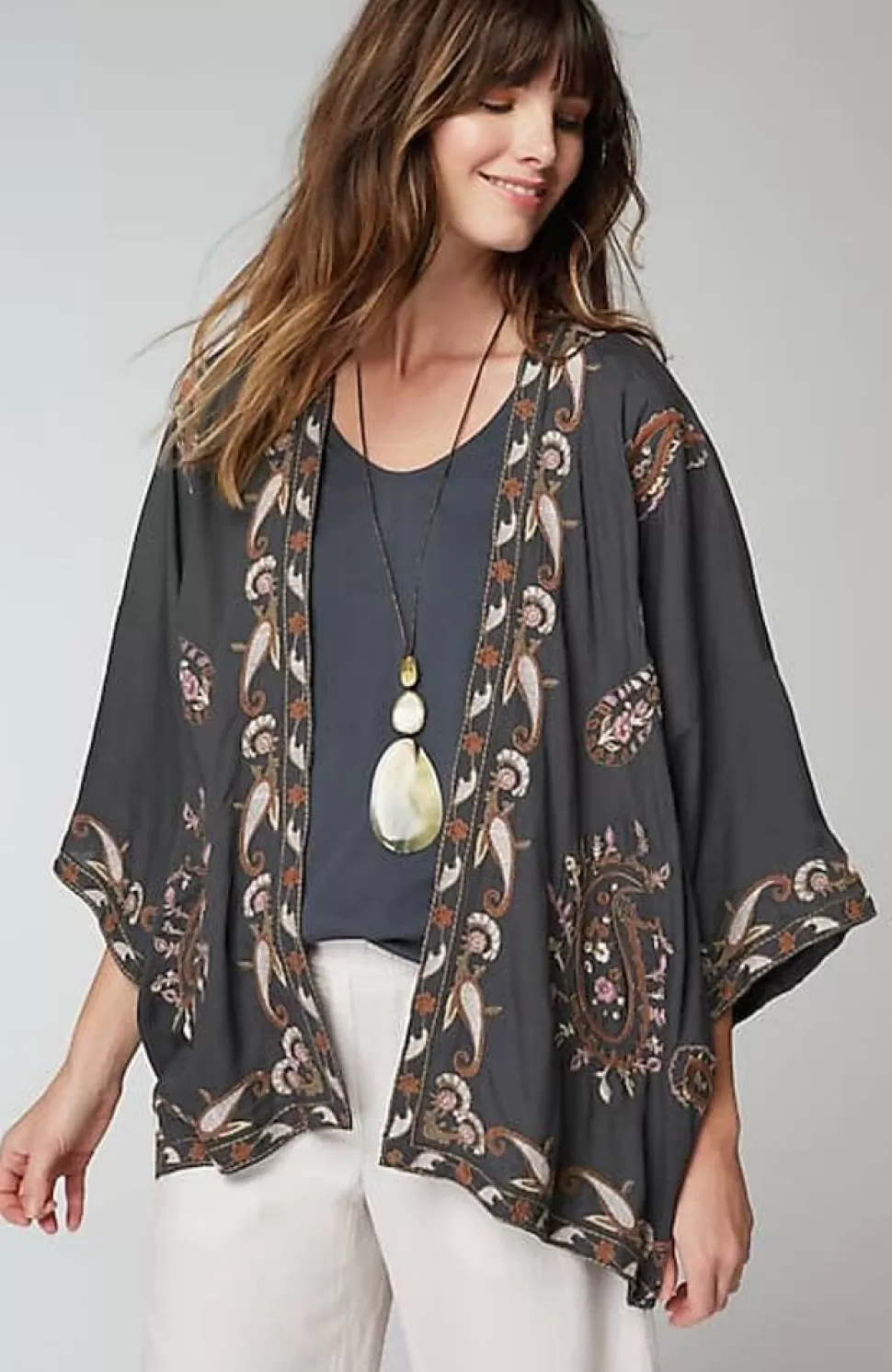 Paisley-Embroidered Soft Jacket | Jjill | J.Jill New