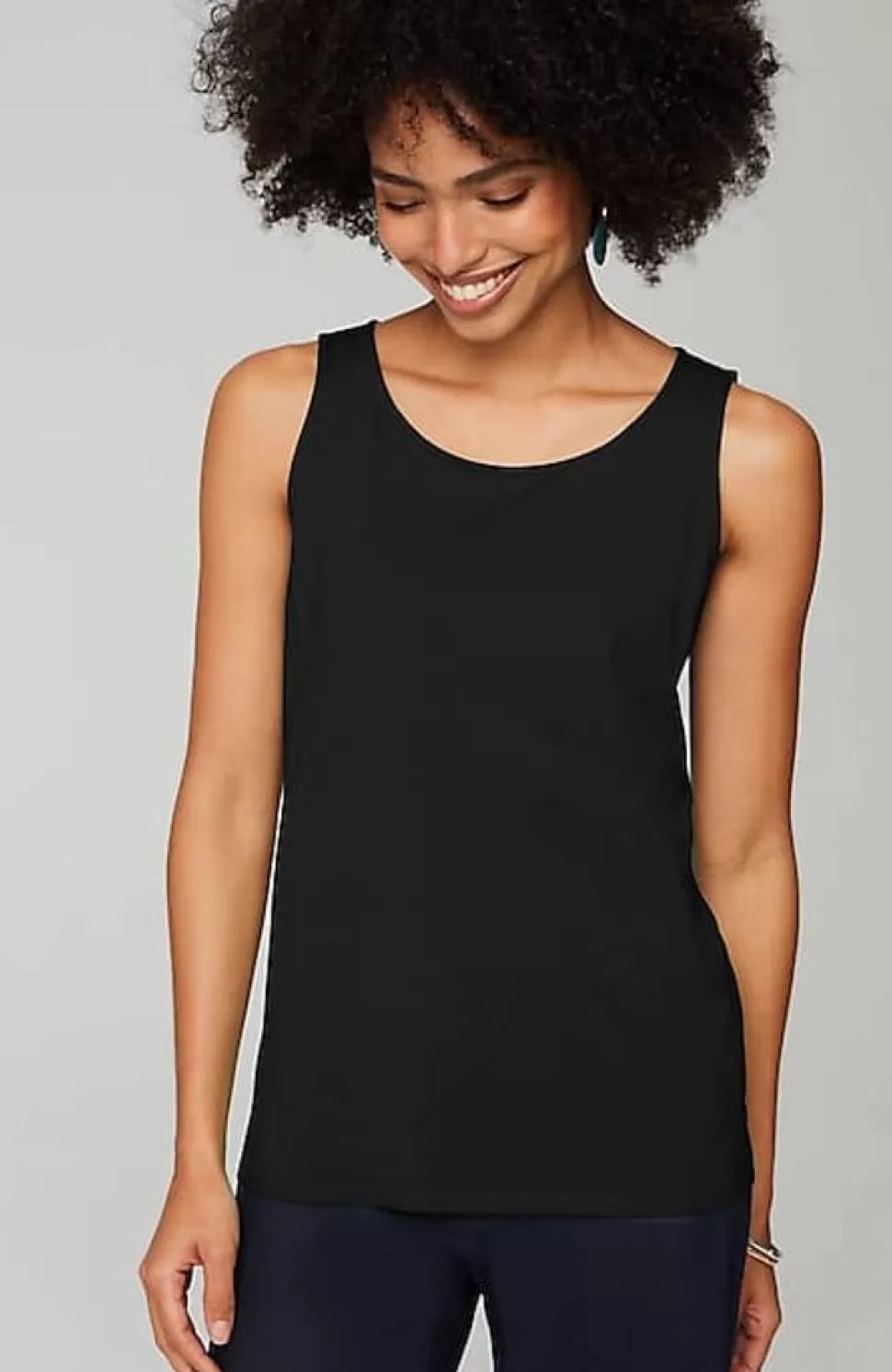 Pima-Stretch Knit Tank | Jjill | J.Jill Fashion