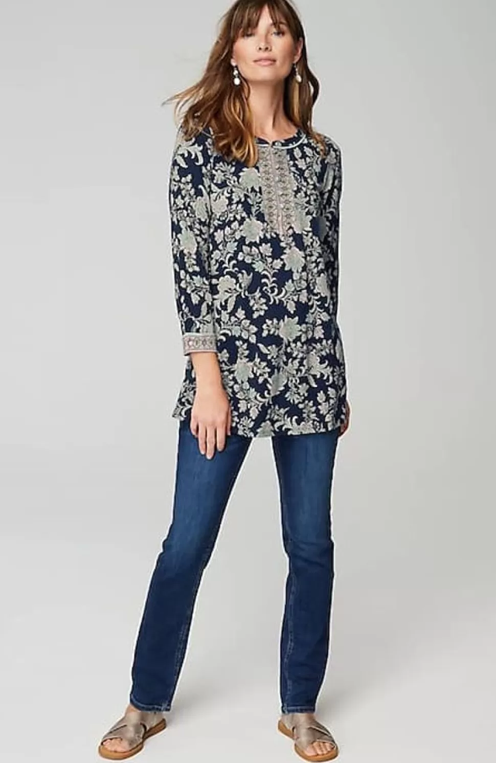 Piped Paisley Tunic | Jjill | J.Jill Cheap