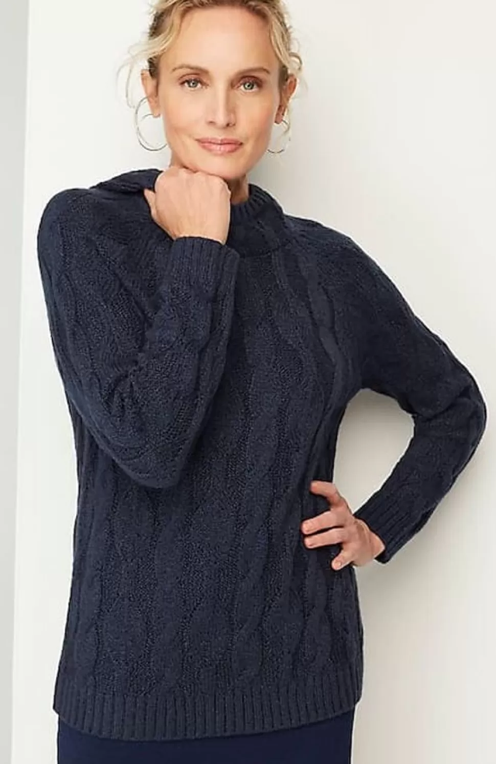 Pure Jill Cable Hooded Sweater | Jjill | J.Jill Clearance