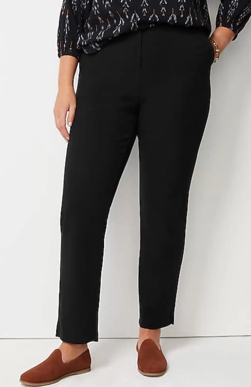 Pure Jill Diagonal-Knit Straight-Leg Pants | Jjill | J.Jill Discount