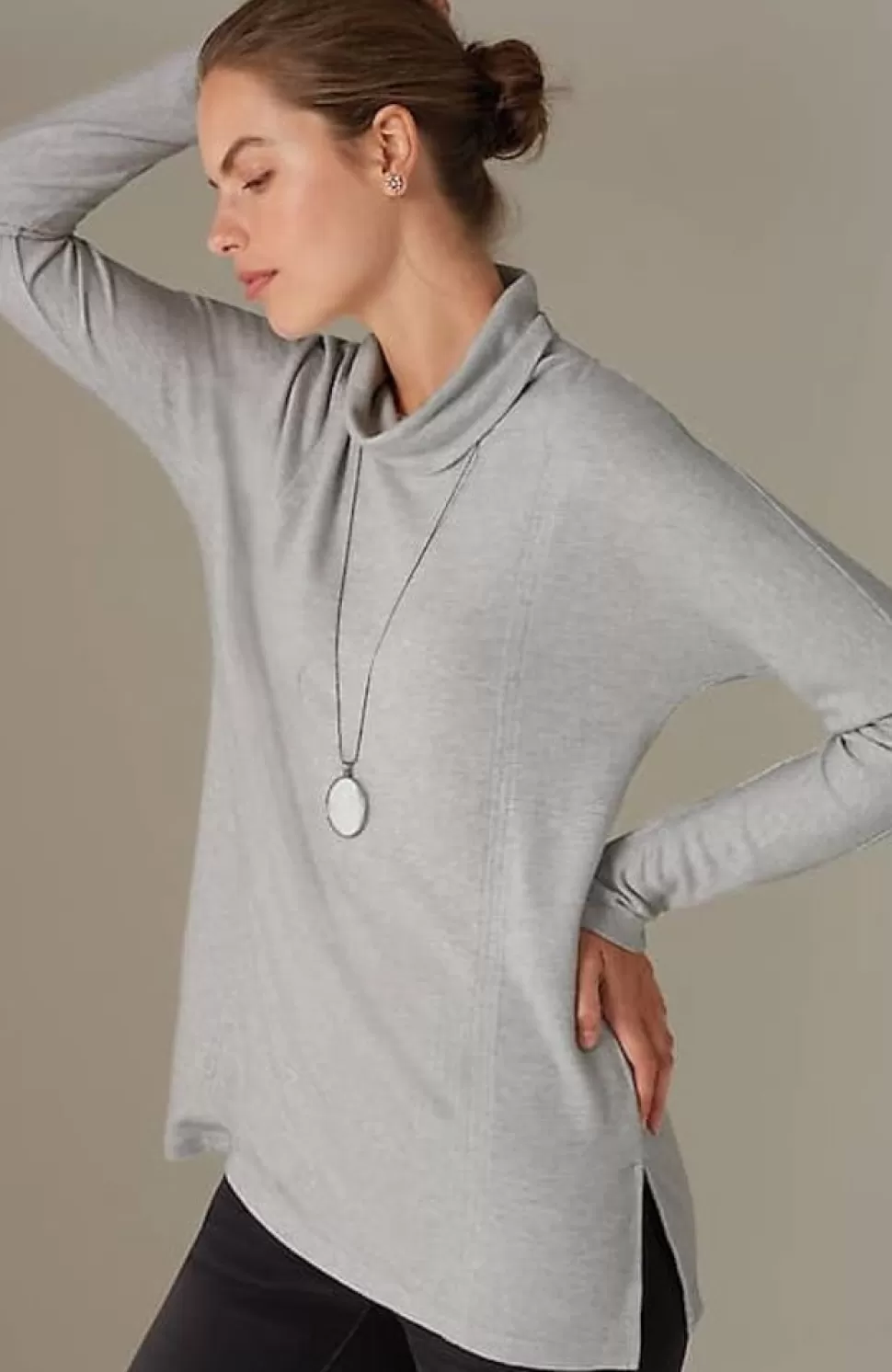 Pure Jill Double-Knit Draped Cowl-Neck Tunic | Jjill | J.Jill Cheap