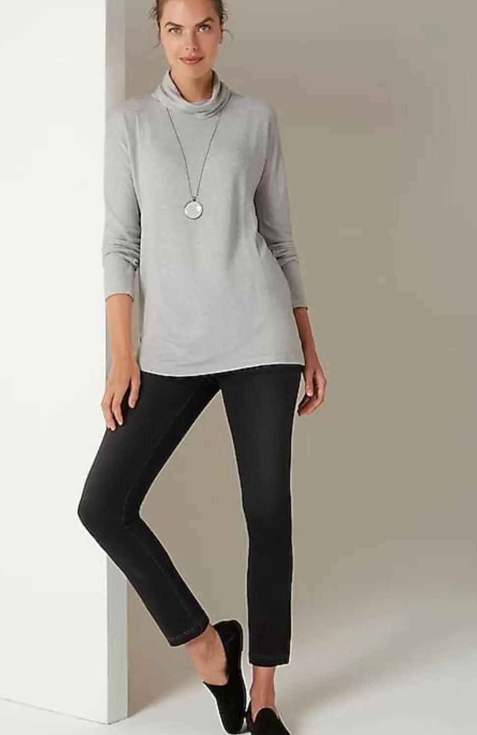 Pure Jill Double-Knit Draped Cowl-Neck Tunic | Jjill | J.Jill Cheap