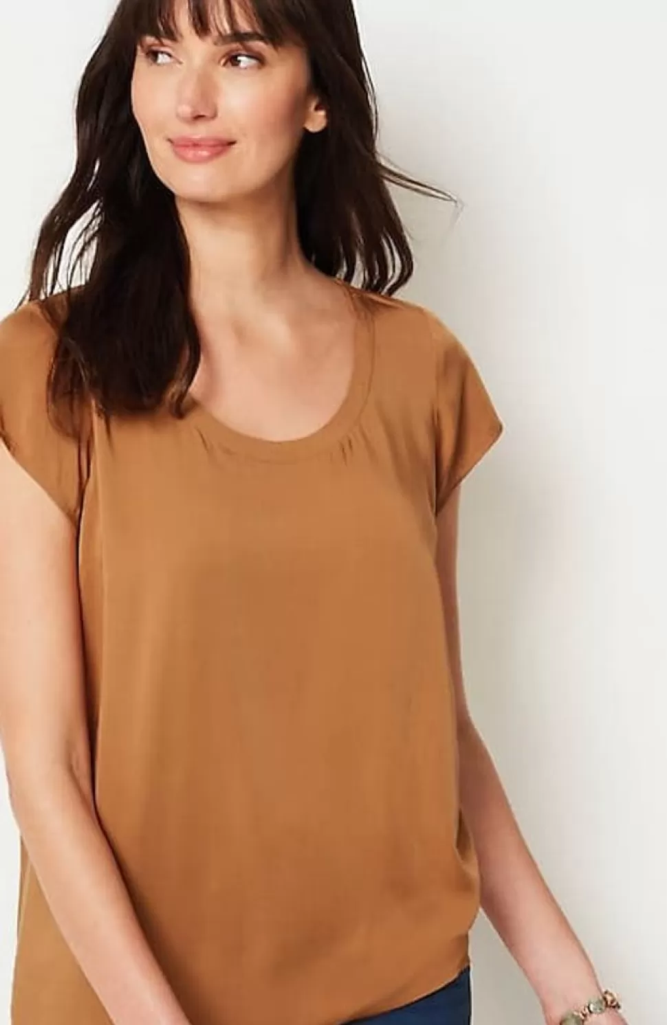 Pure Jill Ecovero Satin Cap-Sleeve Top | Jjill | J.Jill Cheap