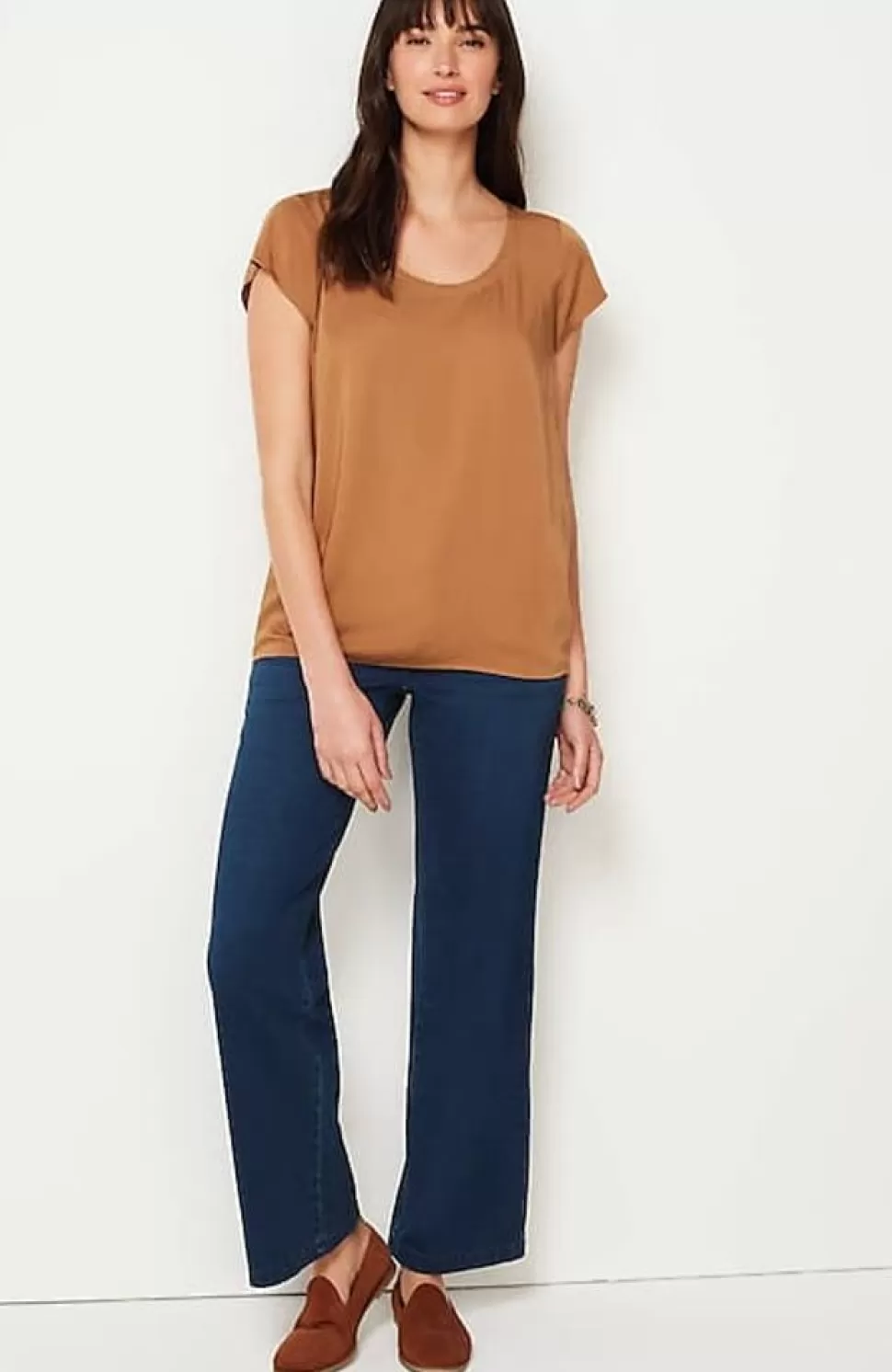 Pure Jill Ecovero Satin Cap-Sleeve Top | Jjill | J.Jill Cheap