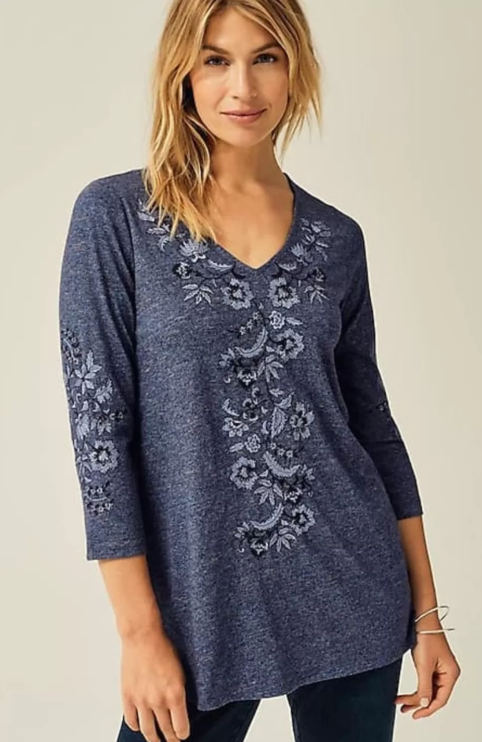 Pure Jill Embroidered Jersey Tunic | Jjill | J.Jill Cheap