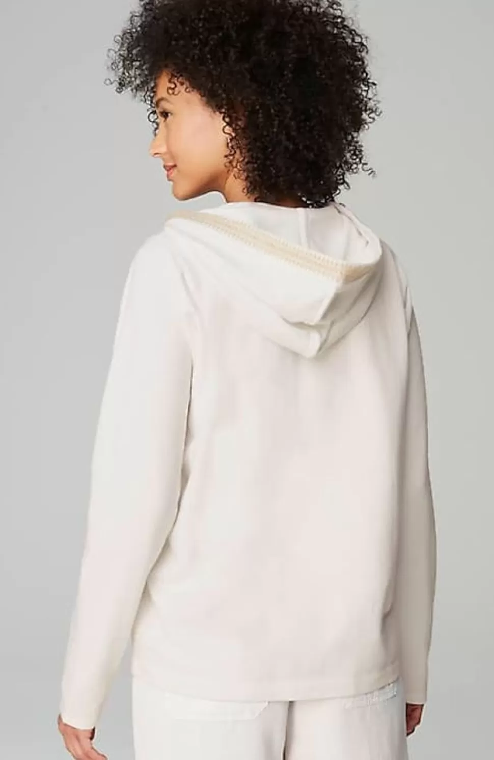 Pure Jill French Terry Embroidered-Hood Pullover | Jjill | J.Jill Online