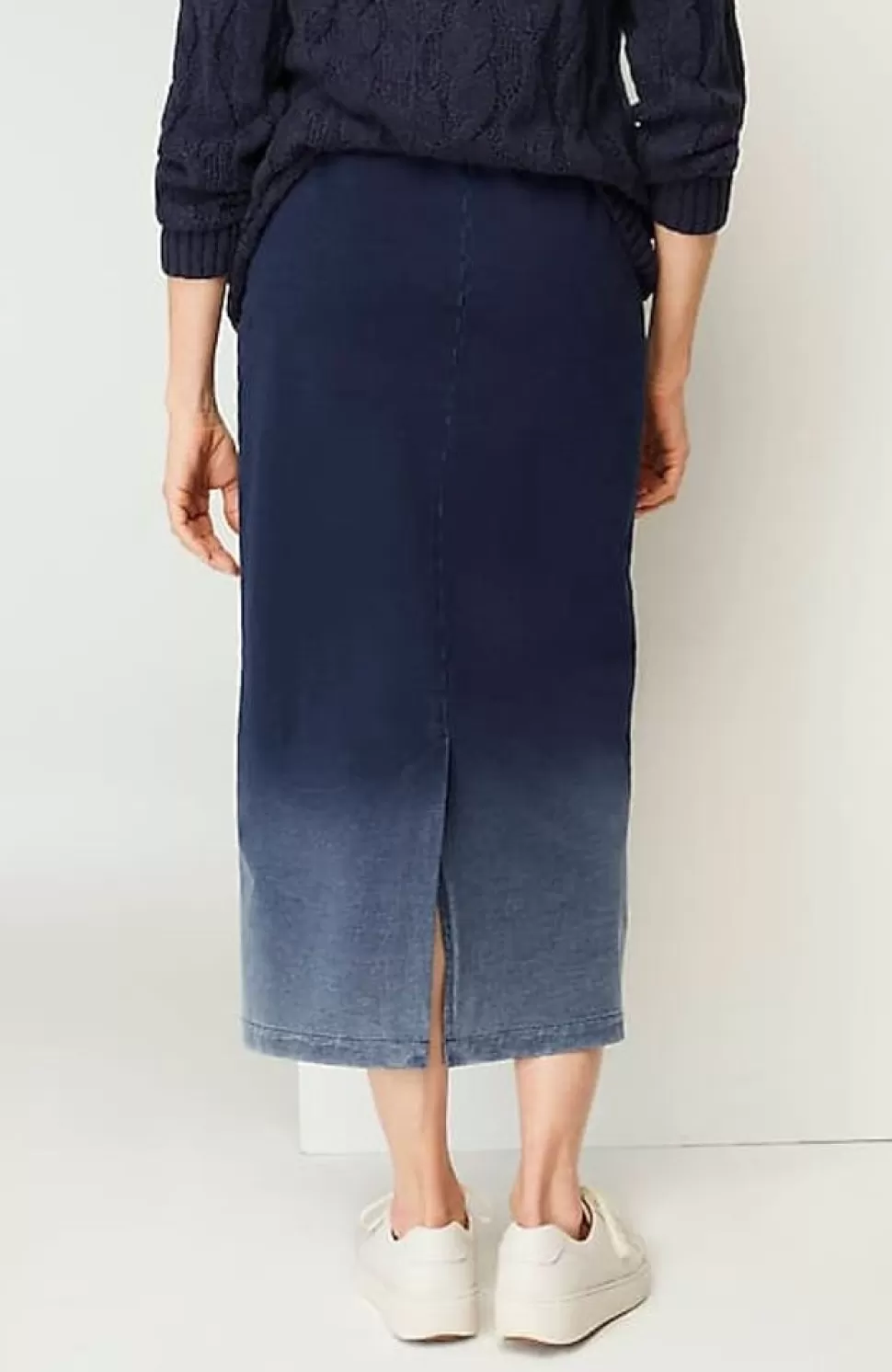 Pure Jill Indigo Dip-Dyed Midi Skirt | Jjill | J.Jill Discount