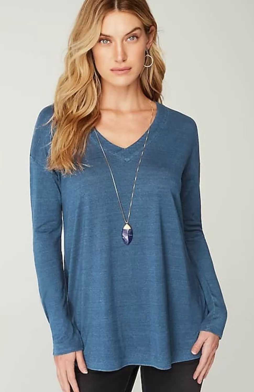 Pure Jill Indigo-Jersey Relaxed Top | Jjill | J.Jill Online