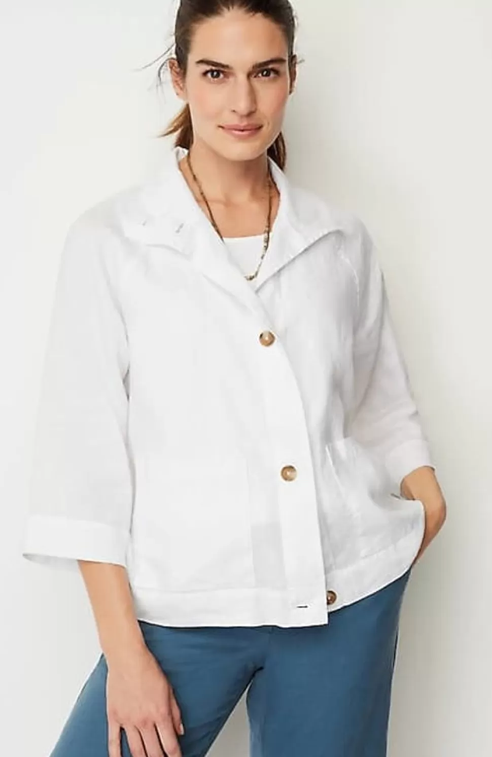 Pure Jill Linen Cropped Jacket | Jjill | J.Jill Discount