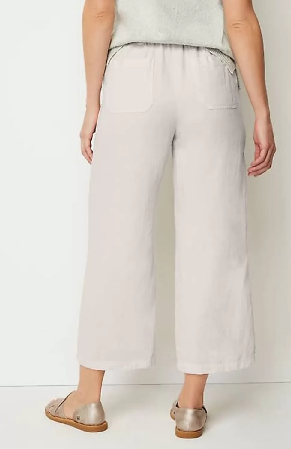 Pure Jill Linen-Blend Wide-Leg Crops | Jjill | J.Jill Online