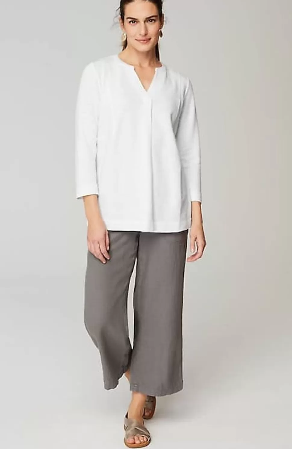 Pure Jill Organically Grown Cotton Buttoned Top | Jjill | J.Jill Hot