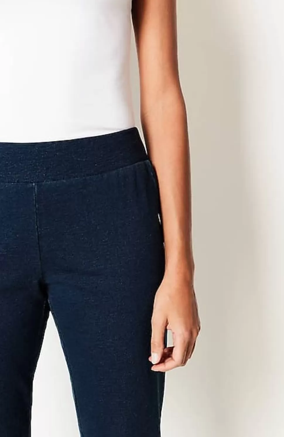 Pure Jill Slim-Leg Indigo Knit Jeans | Jjill | J.Jill Clearance