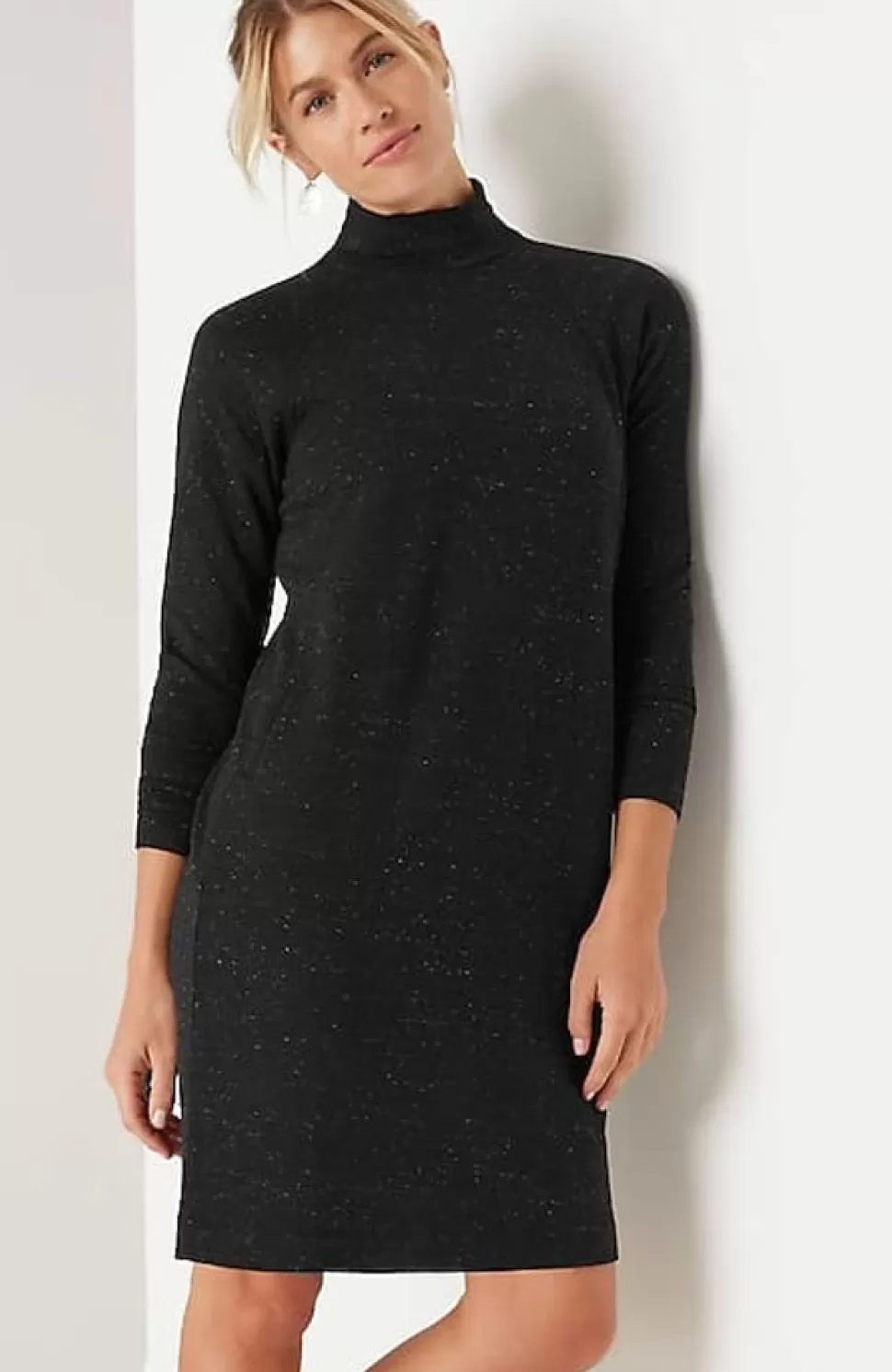 Pure Jill Tranquility Fleece Mock-Neck Dress | Jjill | J.Jill Hot