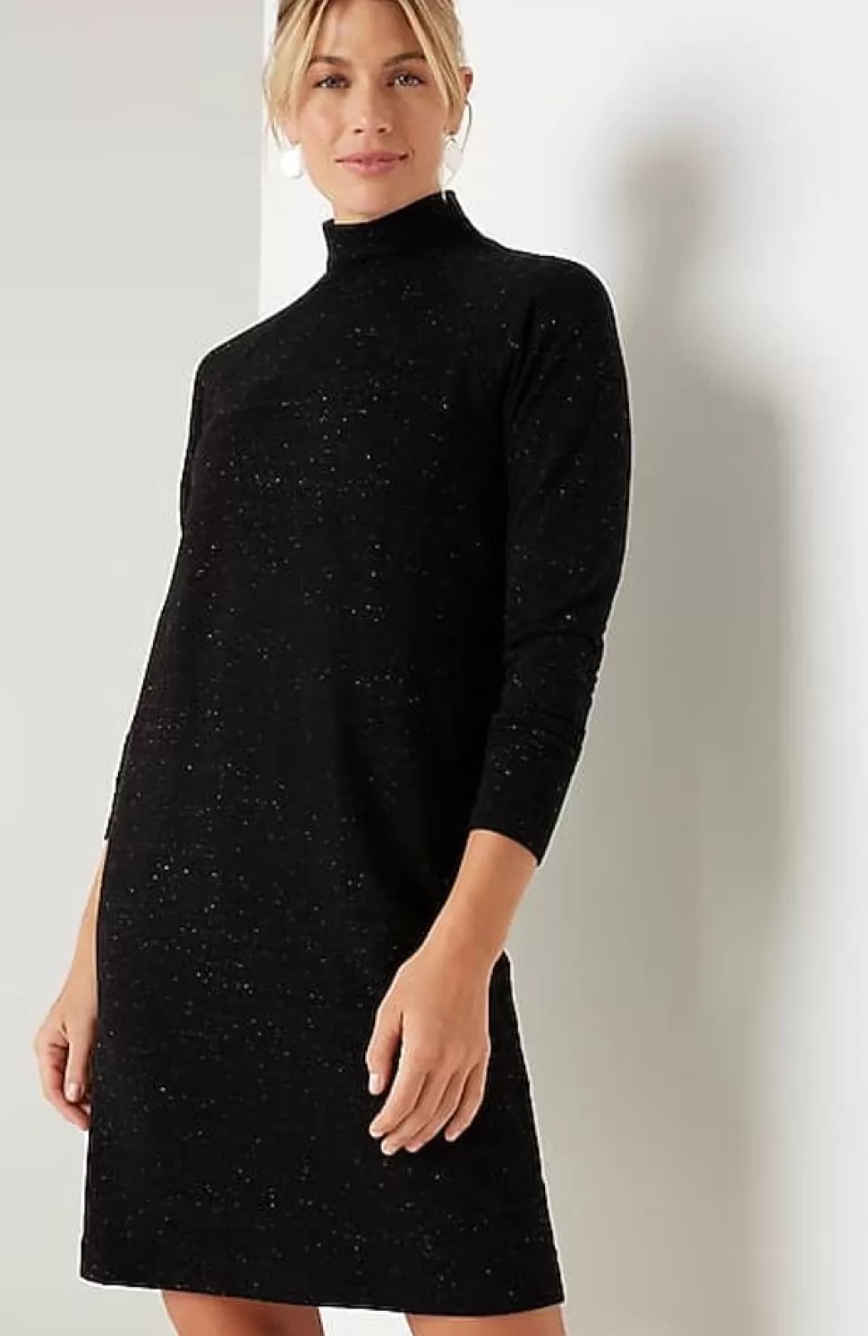 Pure Jill Tranquility Fleece Mock-Neck Dress | Jjill | J.Jill Hot