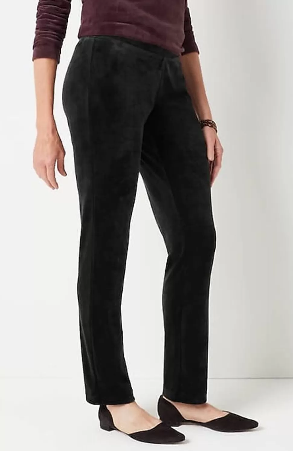 Pure Jill Velour Slim-Leg Pants | Jjill | J.Jill Flash Sale