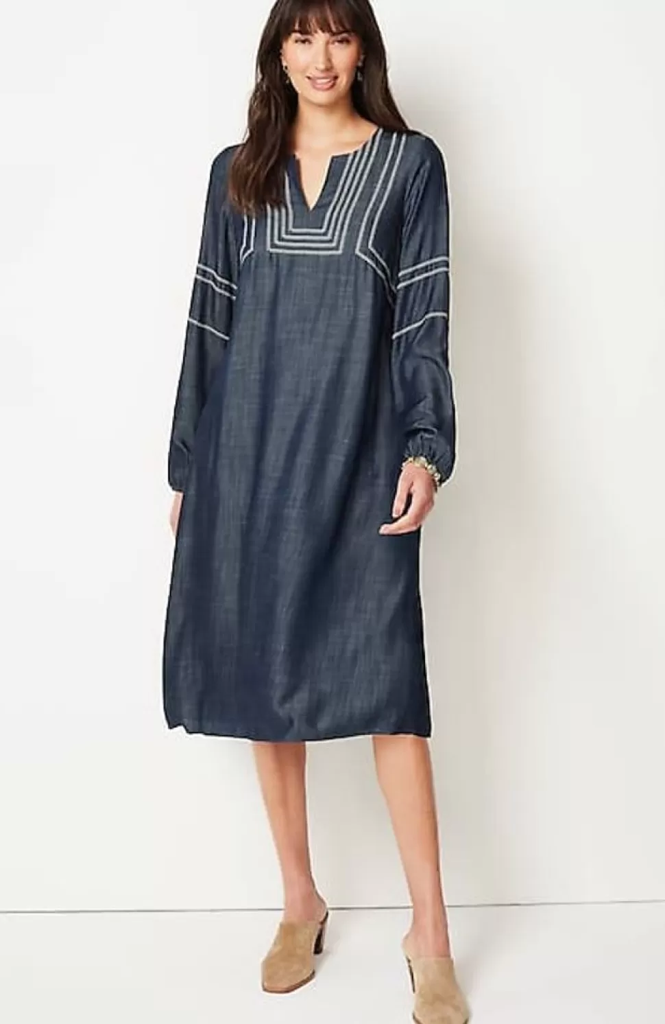 Pure Jill Whipstitched Embroidered Dress | Jjill | J.Jill New