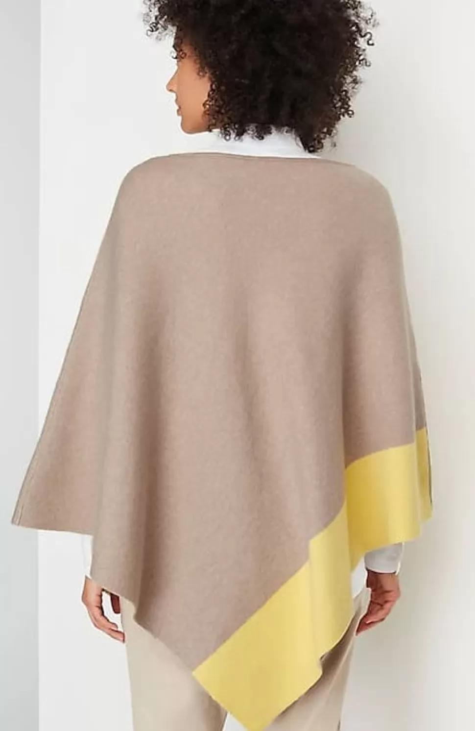 Reversible Color-Blocked Knit Poncho | Jjill | J.Jill Fashion