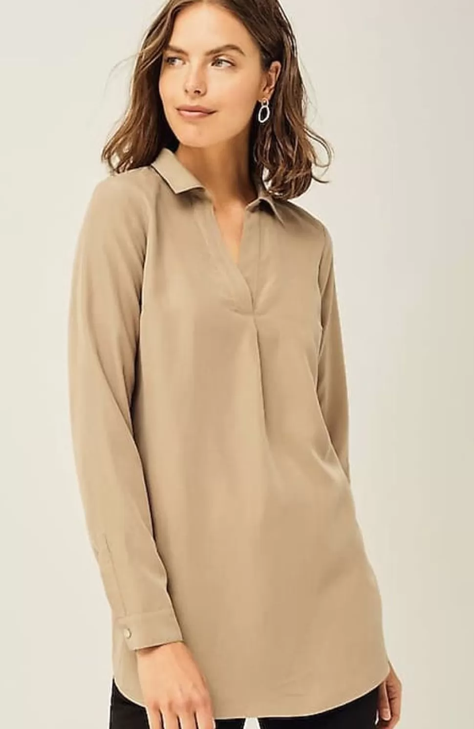 Sand-Washed Shirttail Tunic | Jjill | J.Jill Sale