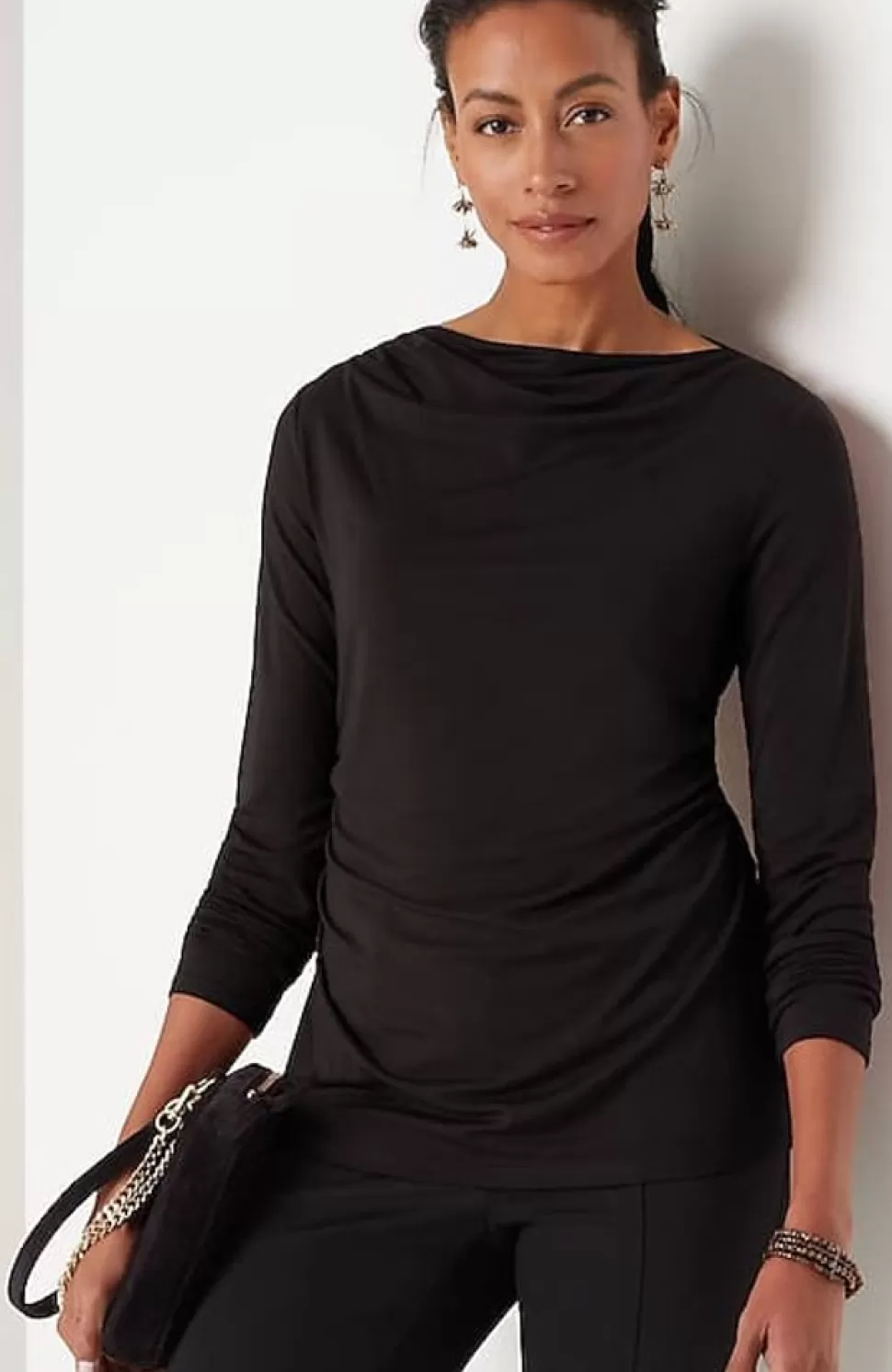 Shirred-Waist Draped Top | Jjill | J.Jill Shop