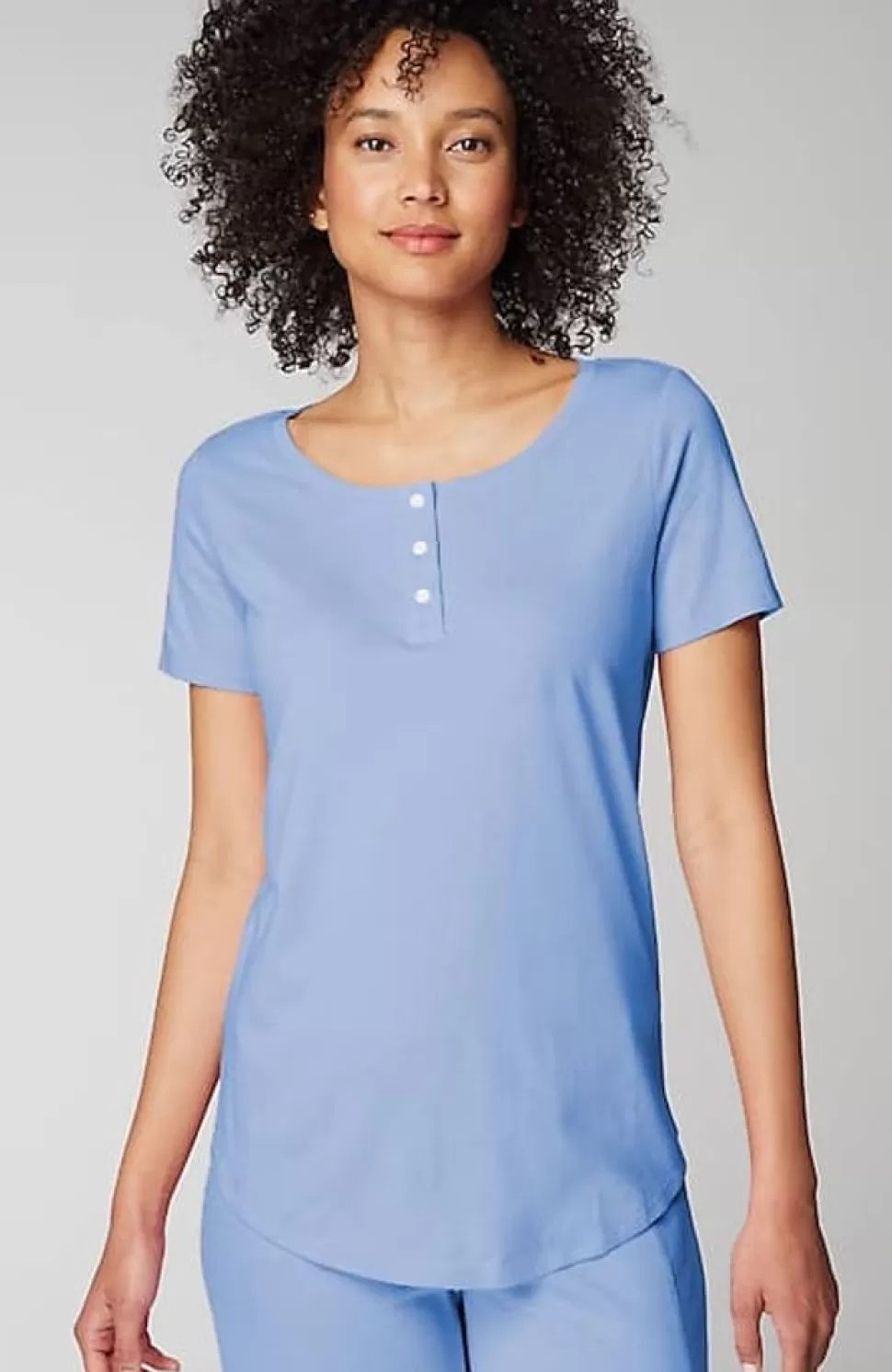 Sleep Ultrasoft Short-Sleeve Henley | Jjill | J.Jill Fashion