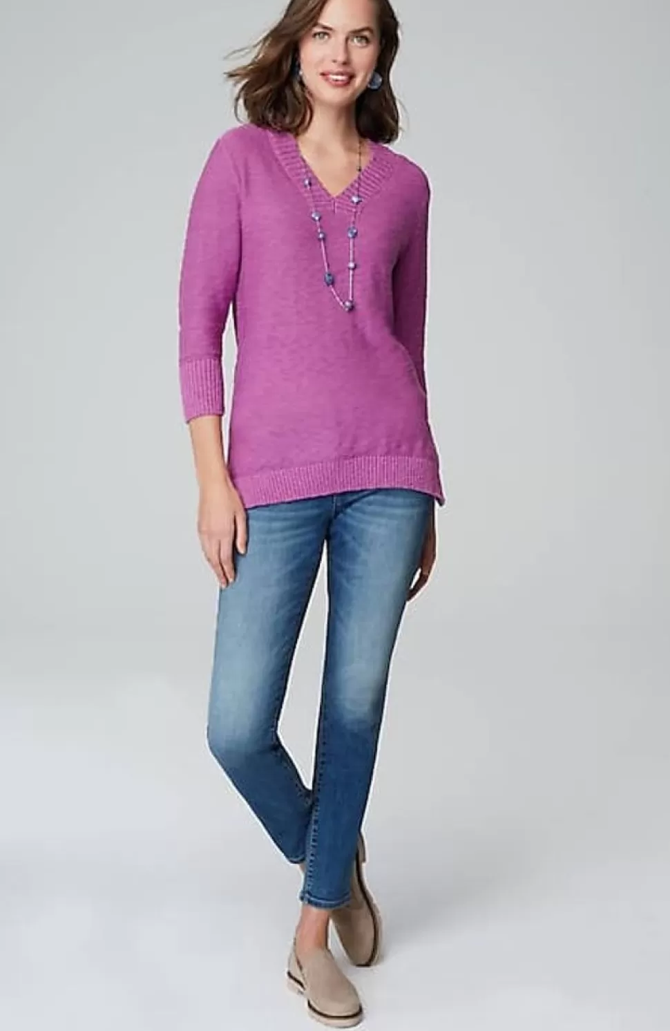 Slub Rib-Trimmed Sweater Tunic | Jjill | J.Jill Cheap