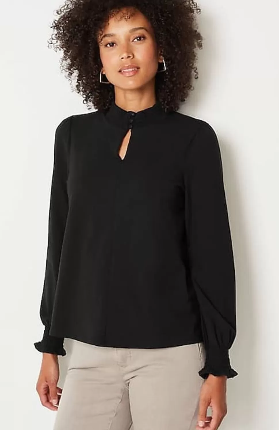 Smocked Mock-Neck Top | Jjill | J.Jill Cheap