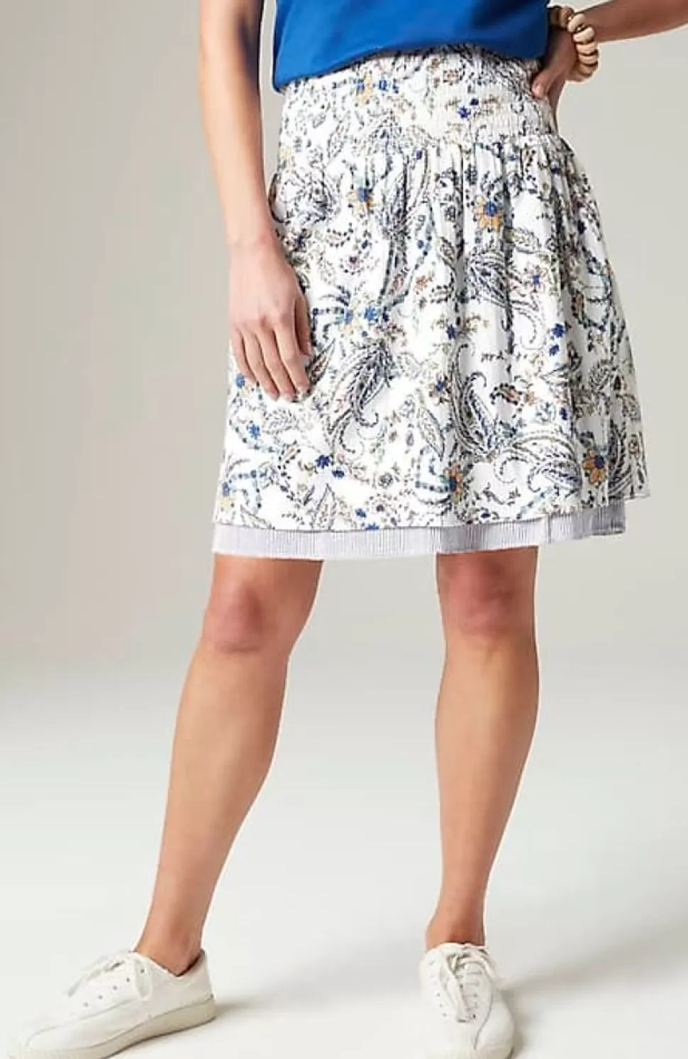 Smocked-Waist Layered Skirt | Jjill | J.Jill Shop