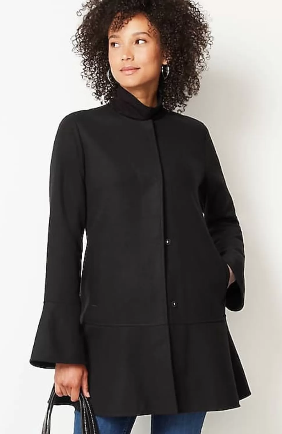 Soft-Brushed Flounce-Hem Jacket | Jjill | J.Jill Cheap