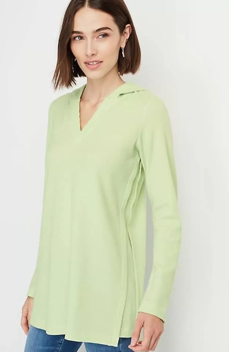 Soft-Brushed Waffle Hoodie Tunic | Jjill | J.Jill Flash Sale