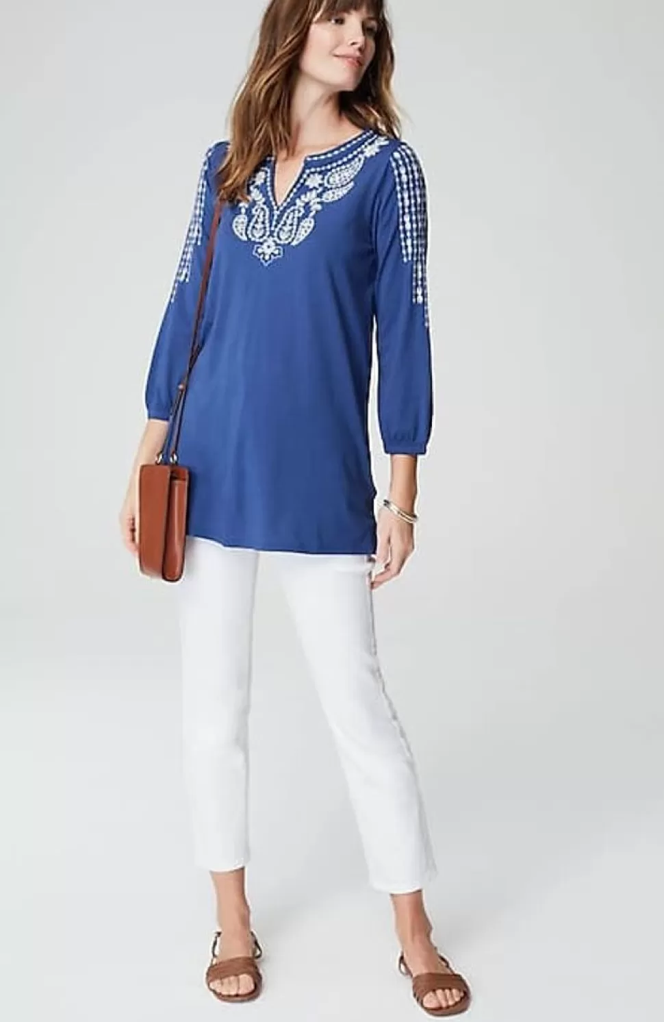 Soutache Embroidered Tunic | Jjill | J.Jill Flash Sale