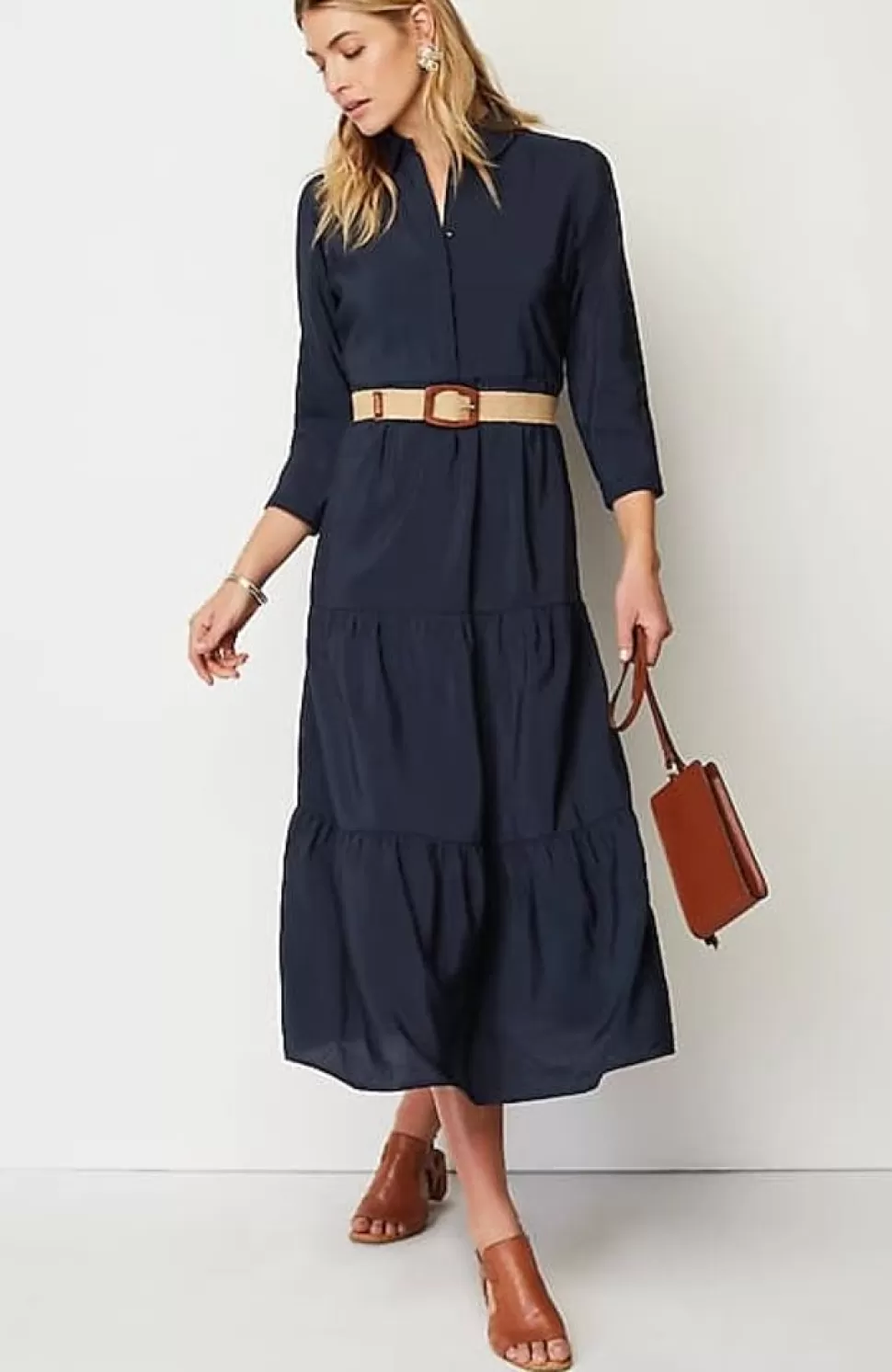 Tiered Maxi Shirtdress | Jjill | J.Jill Best