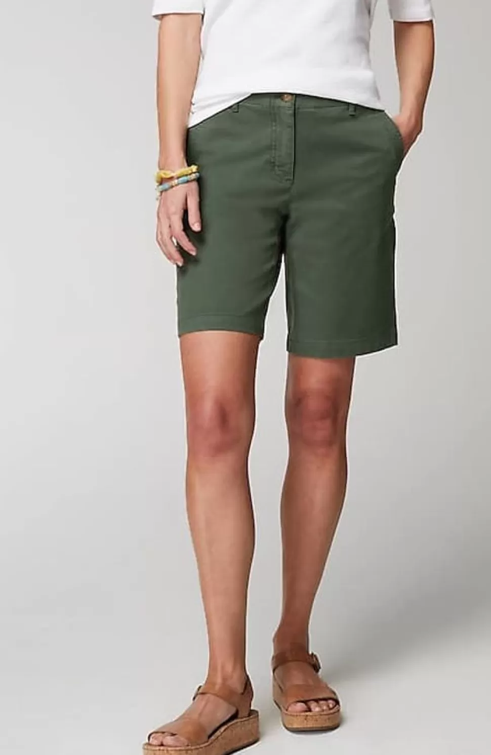 Trapunto-Stitched Chino Shorts | Jjill | J.Jill Outlet